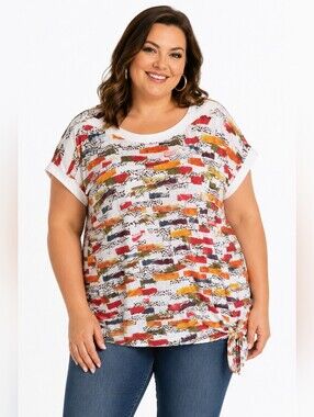 Claire France ALine Sleeveless Top Stretchy 2X